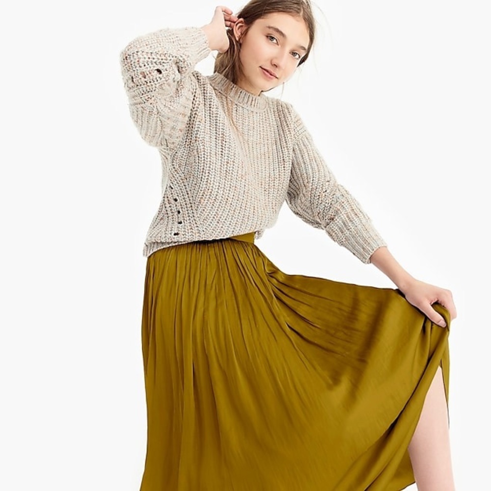 J. Crew Point Sur Maxi Skirt 2P Olive